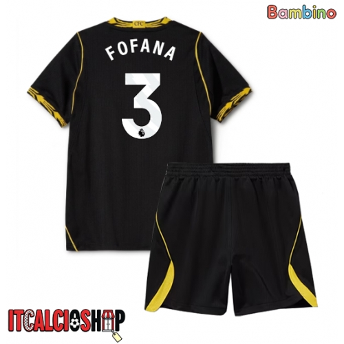 Chelsea Wesley Fofana #3 Seconda Maglia Bambino 2026-27 Manica Corta (+ Pantaloni corti)